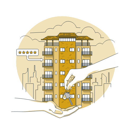 Browse homes, hostels, and shops